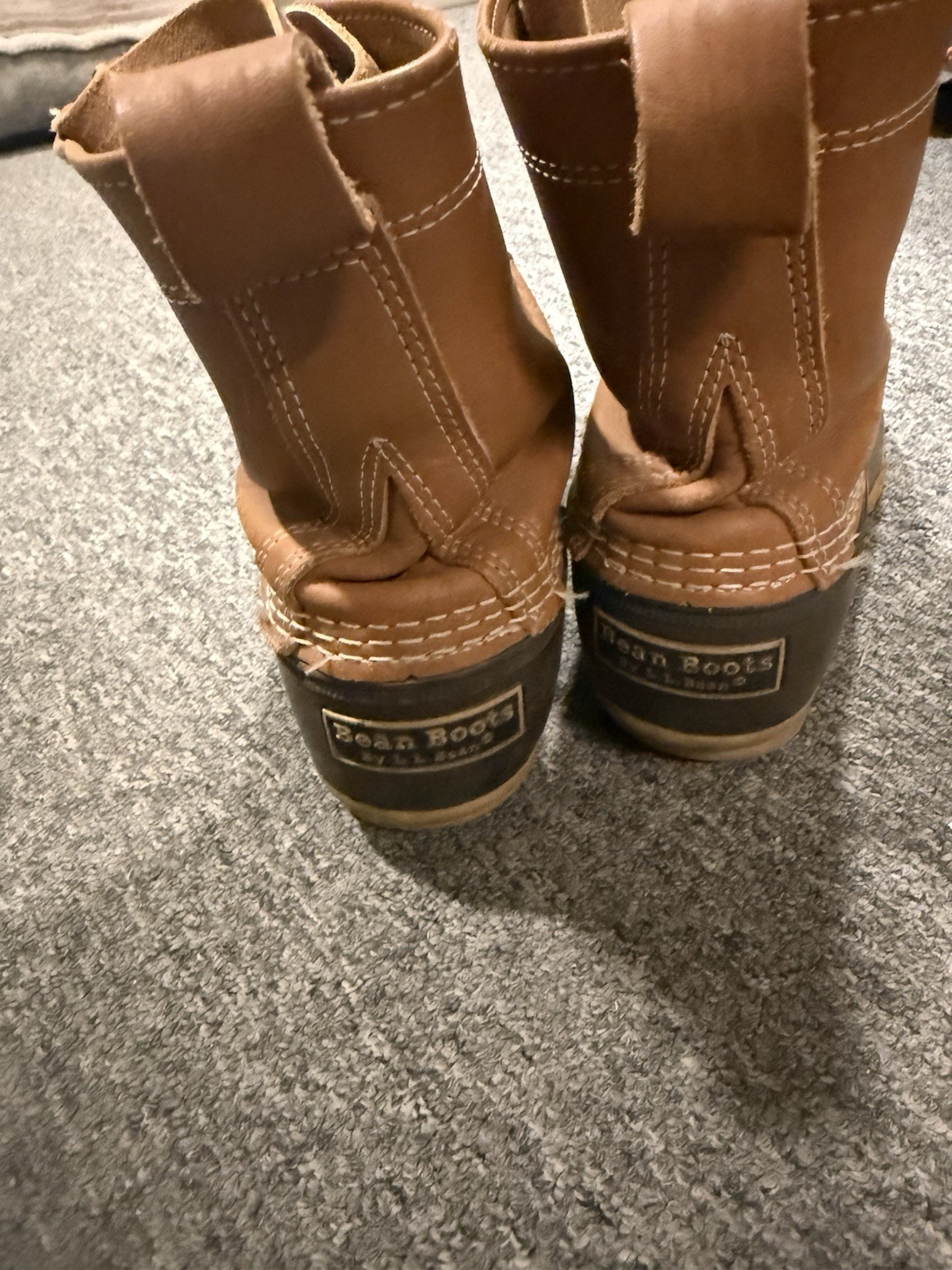LL Bean Maine Hunting Shoe Women 8 Made In USA Outdoor Duck Leather Brown