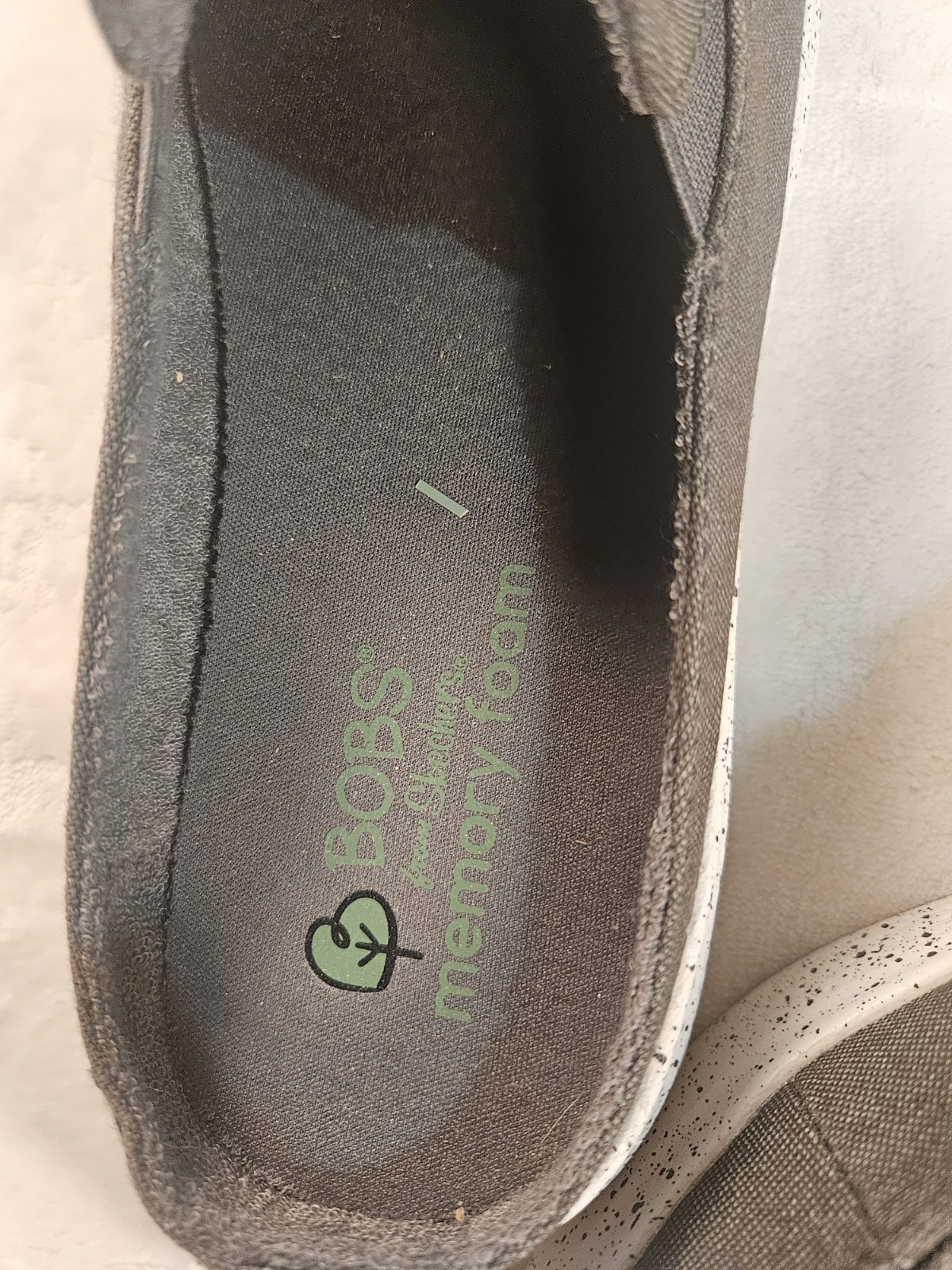 Skechers BOBS Skipper Water & Air Slip On Loafers Canvas Shoes Sz 8 Charcoal NEW