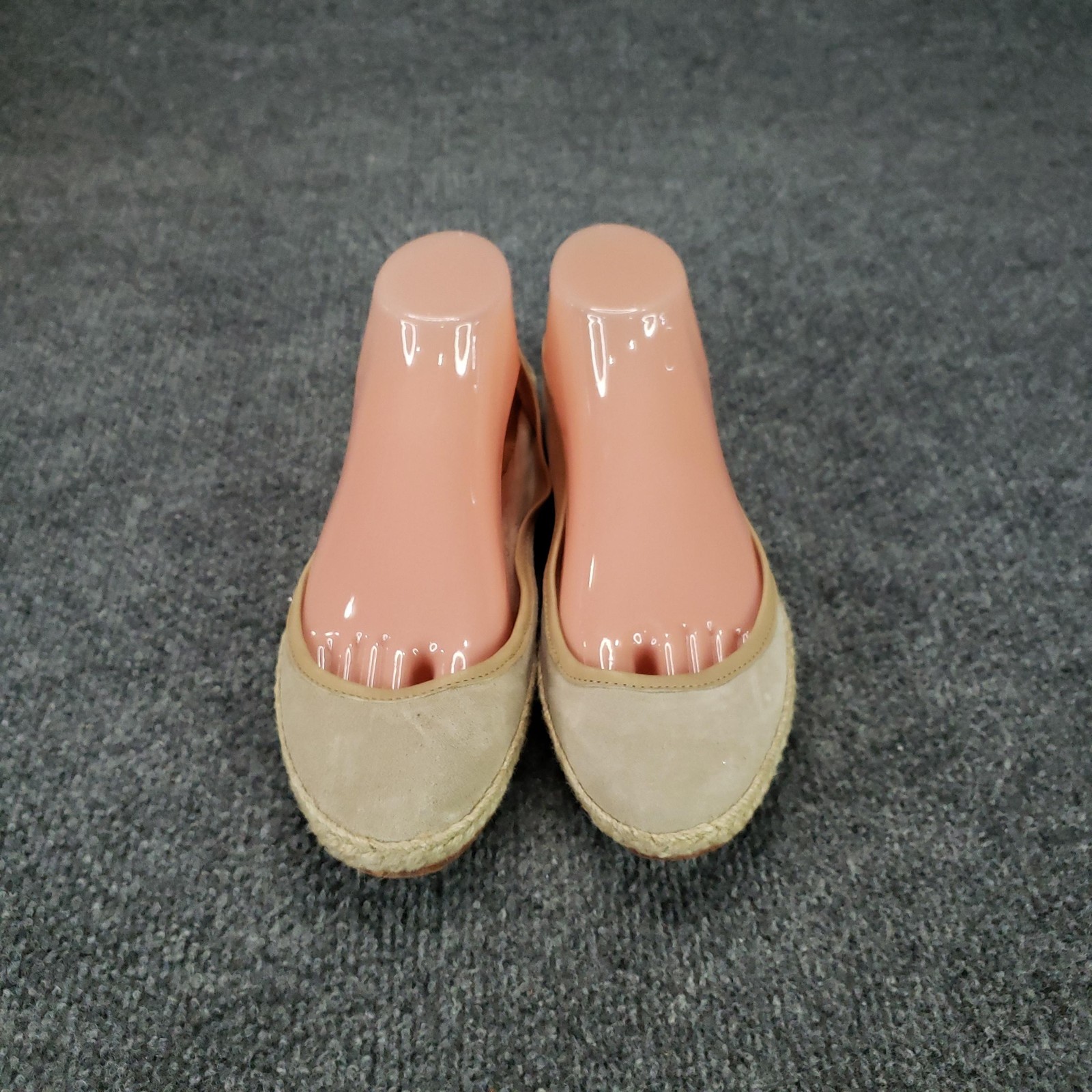 N.d.c. Shoes Womens Size 38 Beige Espadrille Flats Slip On Made By Hand Suede