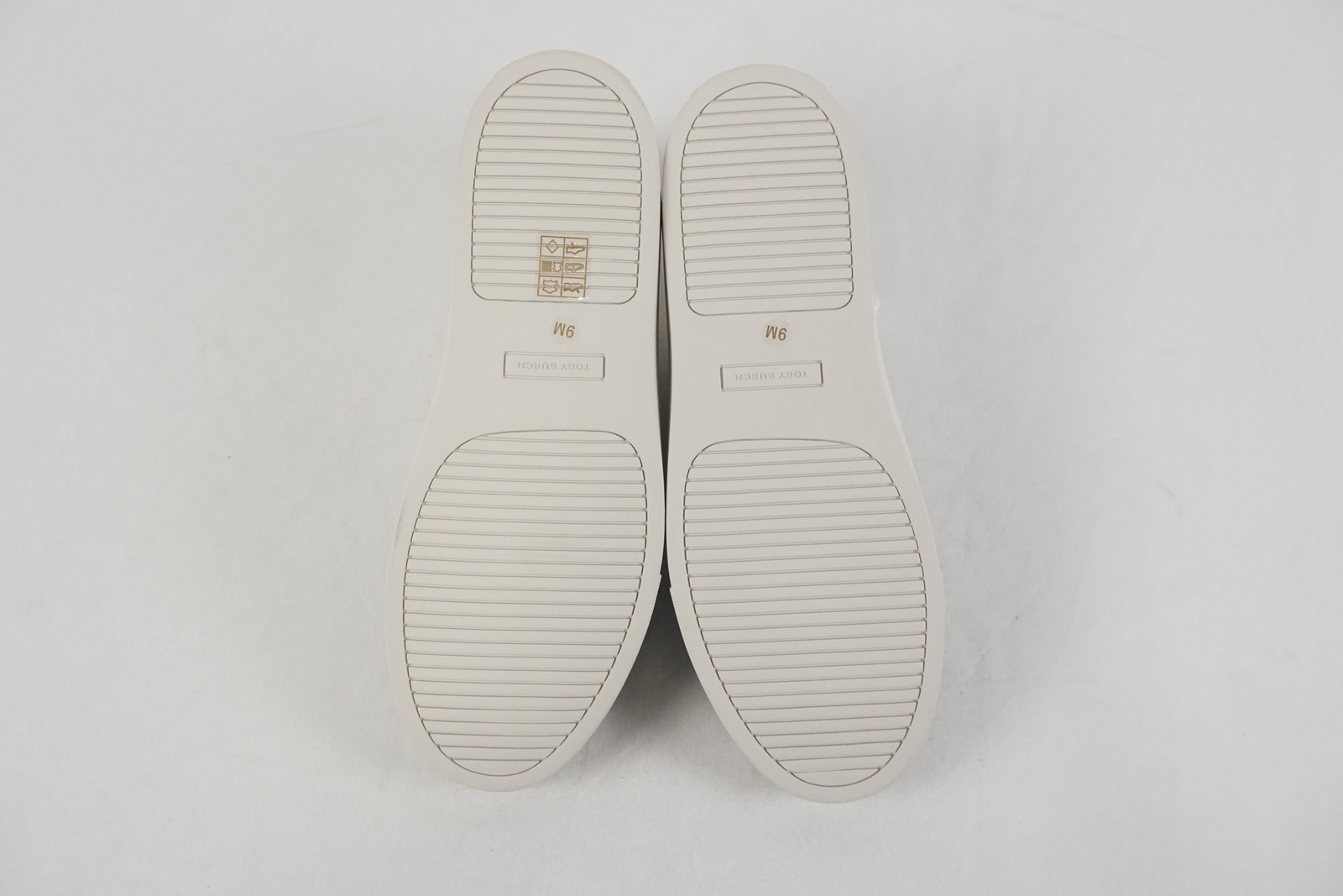 Tory Burch Color Block Leather Sneakers In Navy/White Women’s Size US 9 (161131)