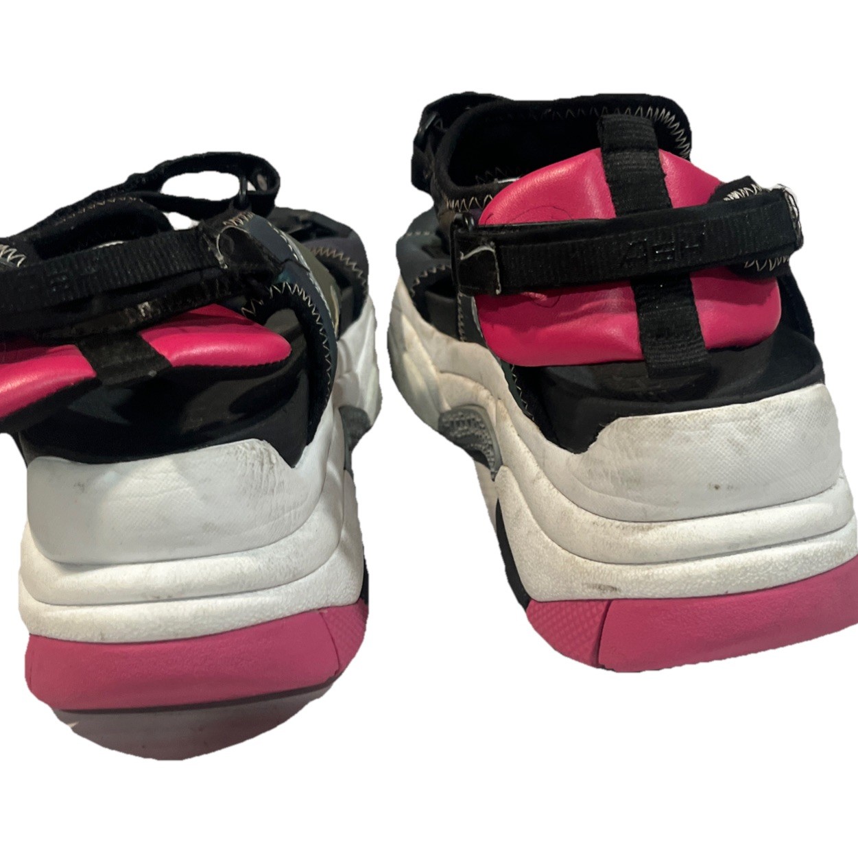 Ash Adapt Sandal Black Rainbow Platform Thick Soles Woman US Size 9 UK 40