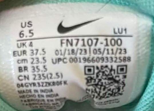 Nike Air Max Bella TR Women’s Sz 6.5 Sneakers White/Green FN7107-100