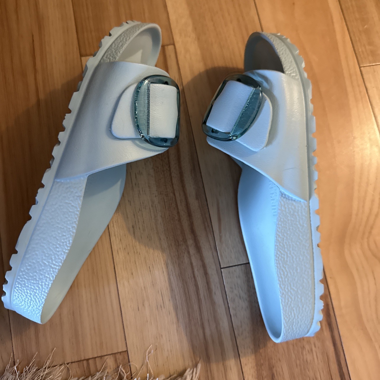 Birkenstock Madrid Big Buckle Eva Slip On Sandal Surf Green Size 38