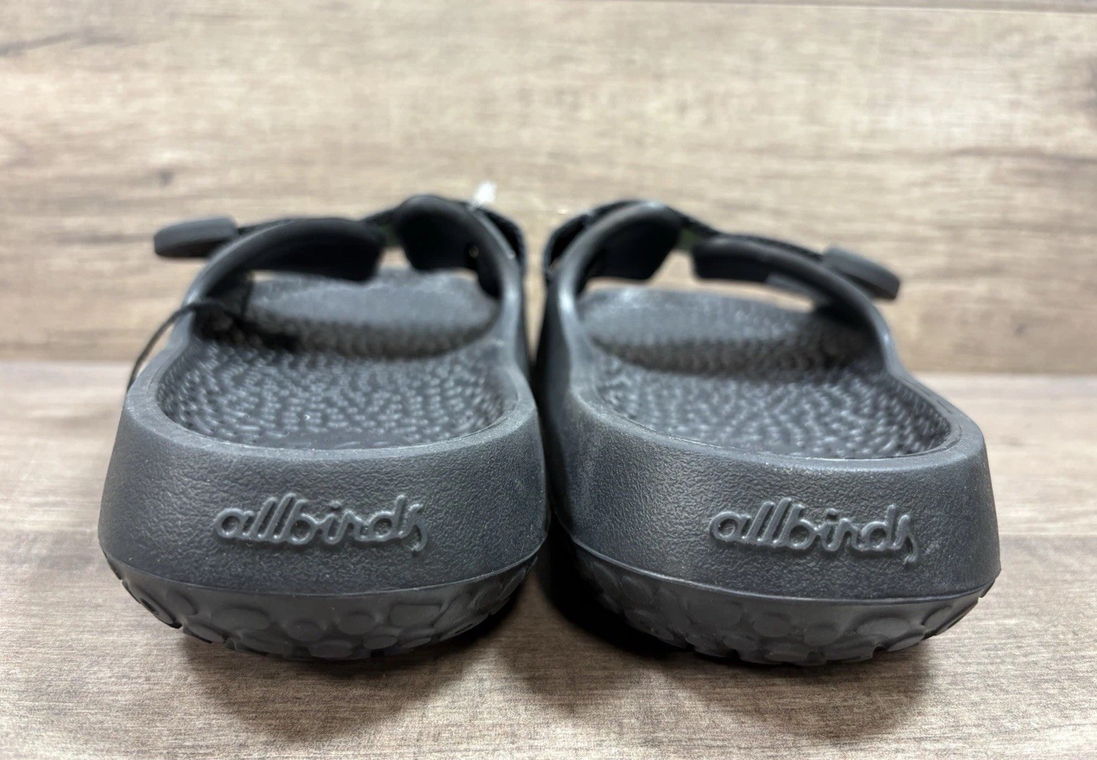 Allbirds Unisex Sugar Sliders Slide Sandals Black Eco Friendly Size W 6 M 4