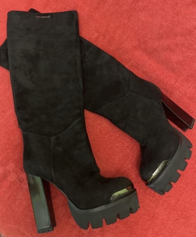 Women Nando Muzi boots black suede 36.5 #B5NU