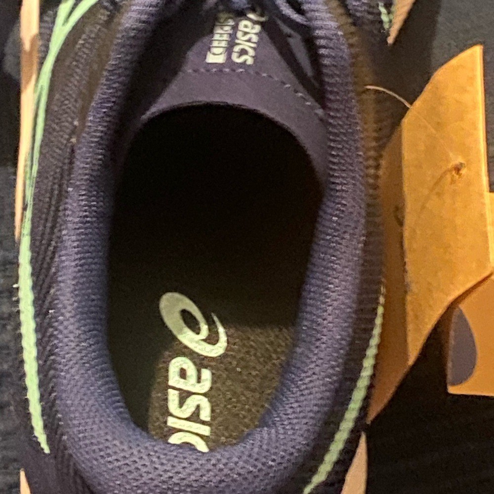 Asics Navy and Mint Athletic Shoes