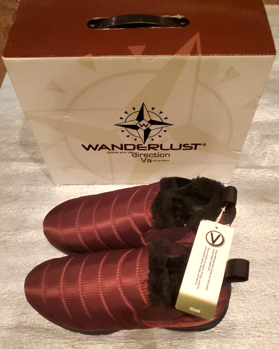 WANDERLUST SZ 8.5 W BOOTS «FEATHER» Wine, Waterproof, Resist Heat Loss to-4F