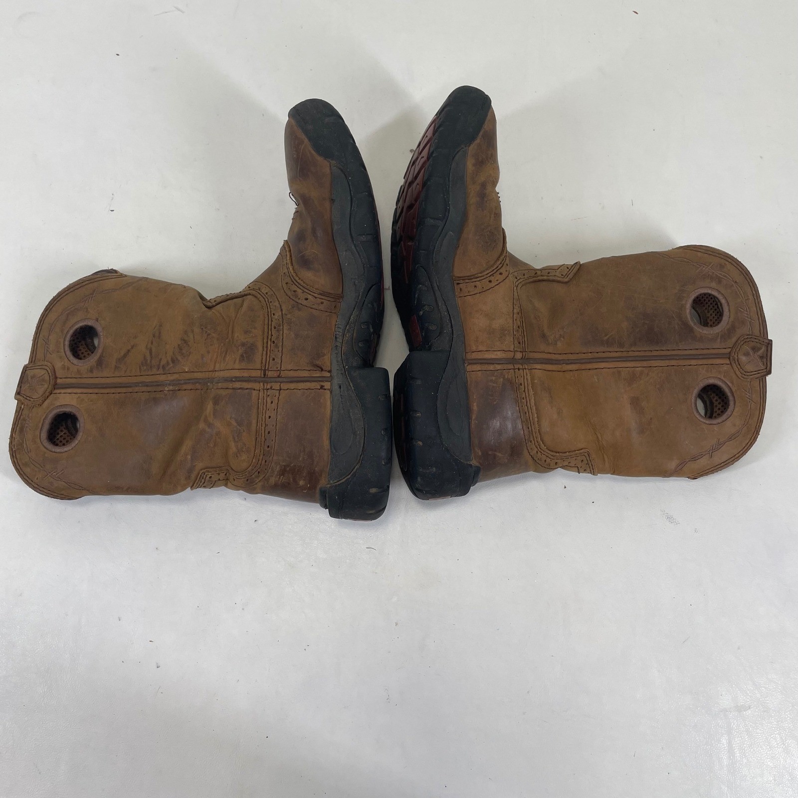 Twisted X Womens WAB0001 All Around Work Boots Brown Leather Size 7.5 M