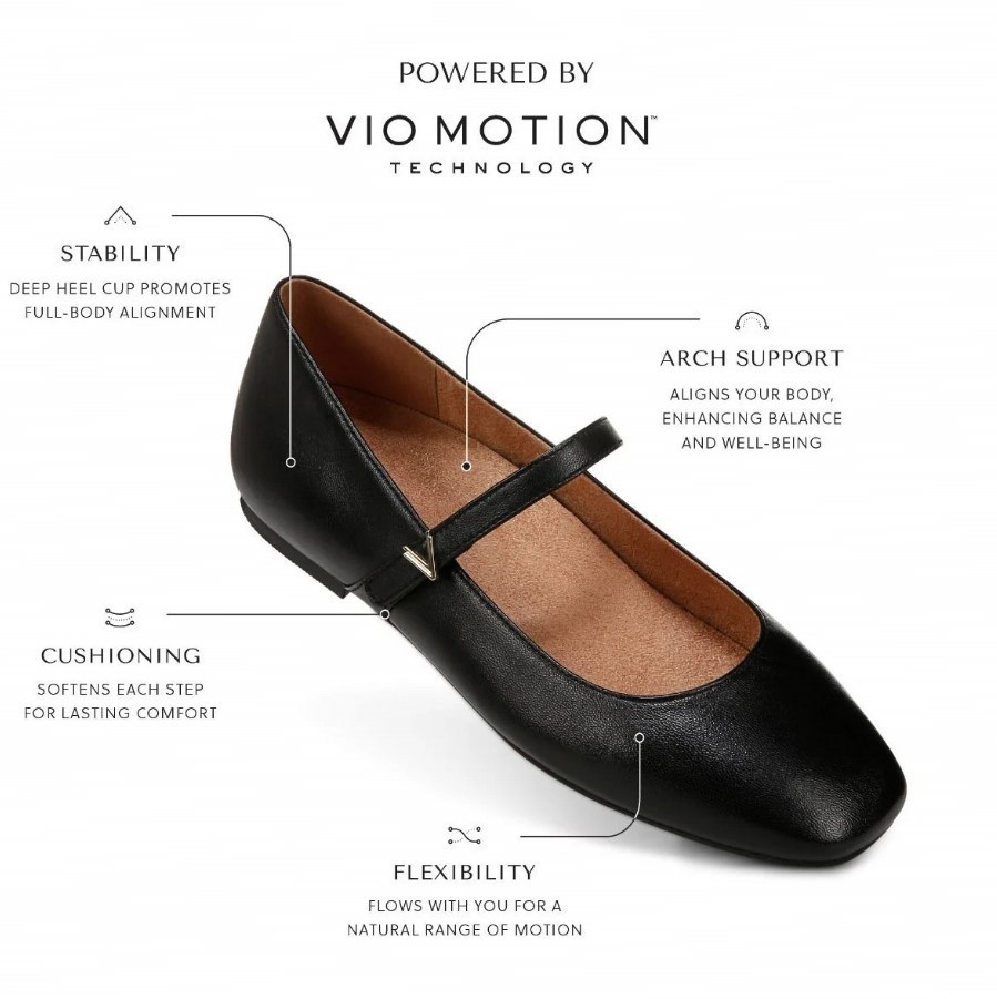 VIONIC Women Alameda Mary Jane Flat , Navy Suede (NEW)