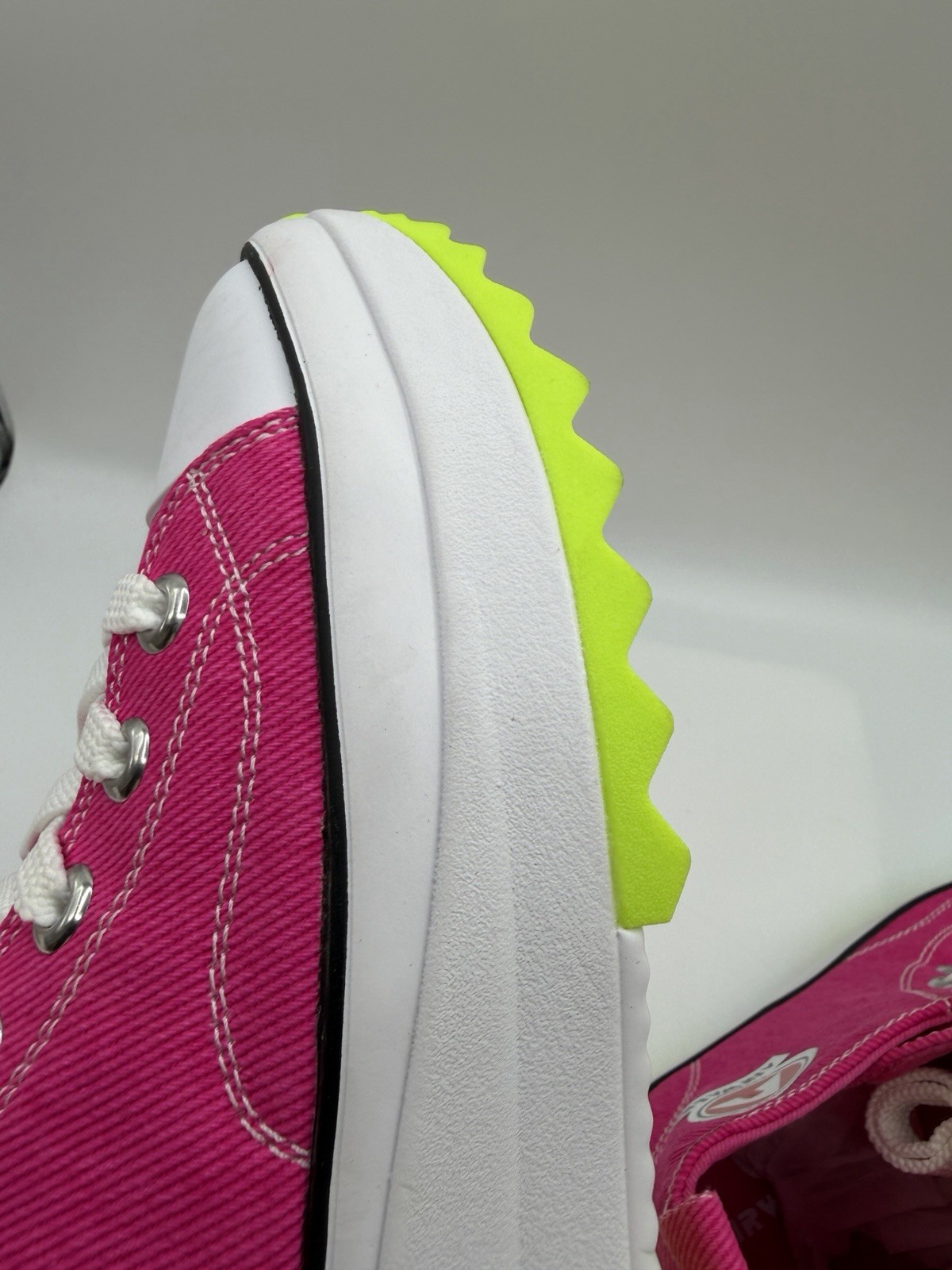 Airwalk Wanollie6 Sneakers, Women’s 6.5 High Top Platform Canvas Pink W/ Neon
