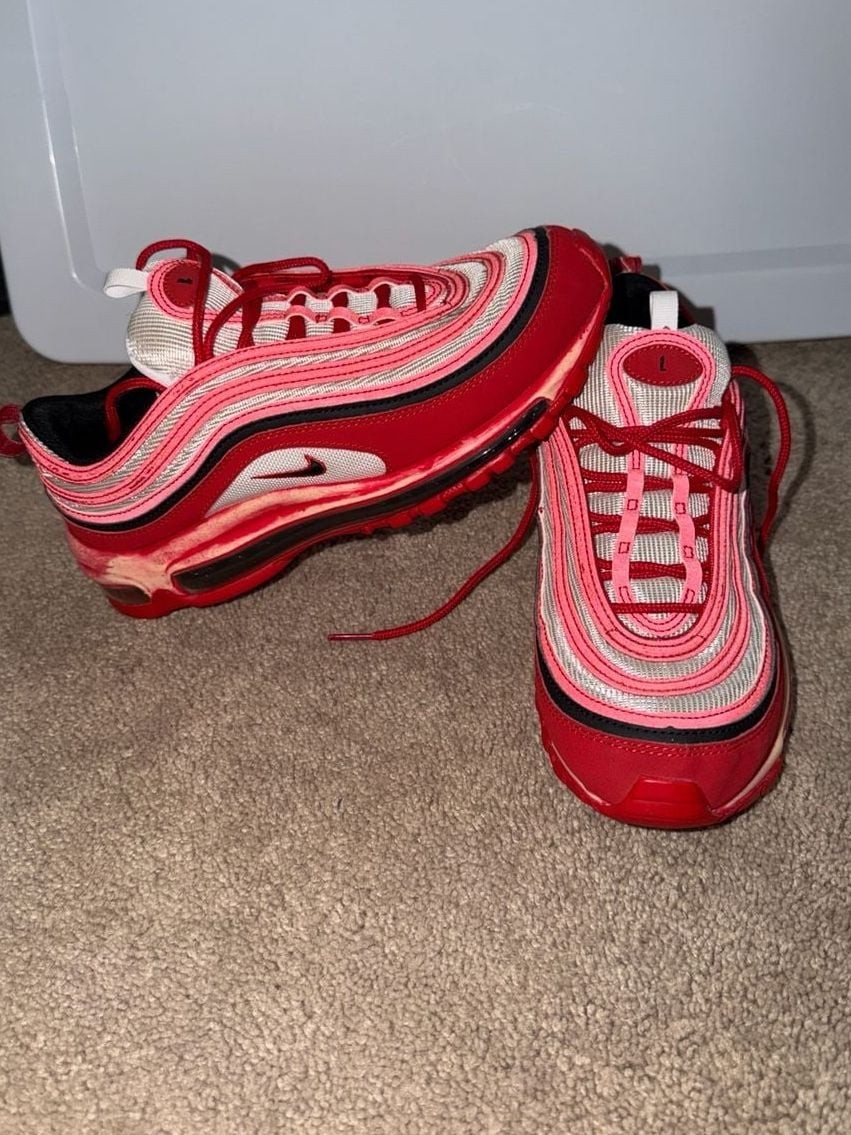 Nike Air Max 97 Red Pink White Women’s Size 9