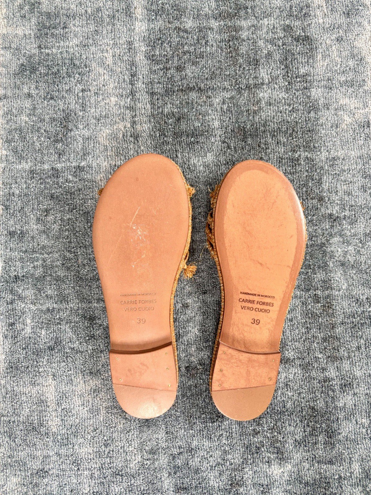 Carrie Forbes Mars Raffia Woven Sandals Neutral & Gold 39/ 8.5 NEW $335