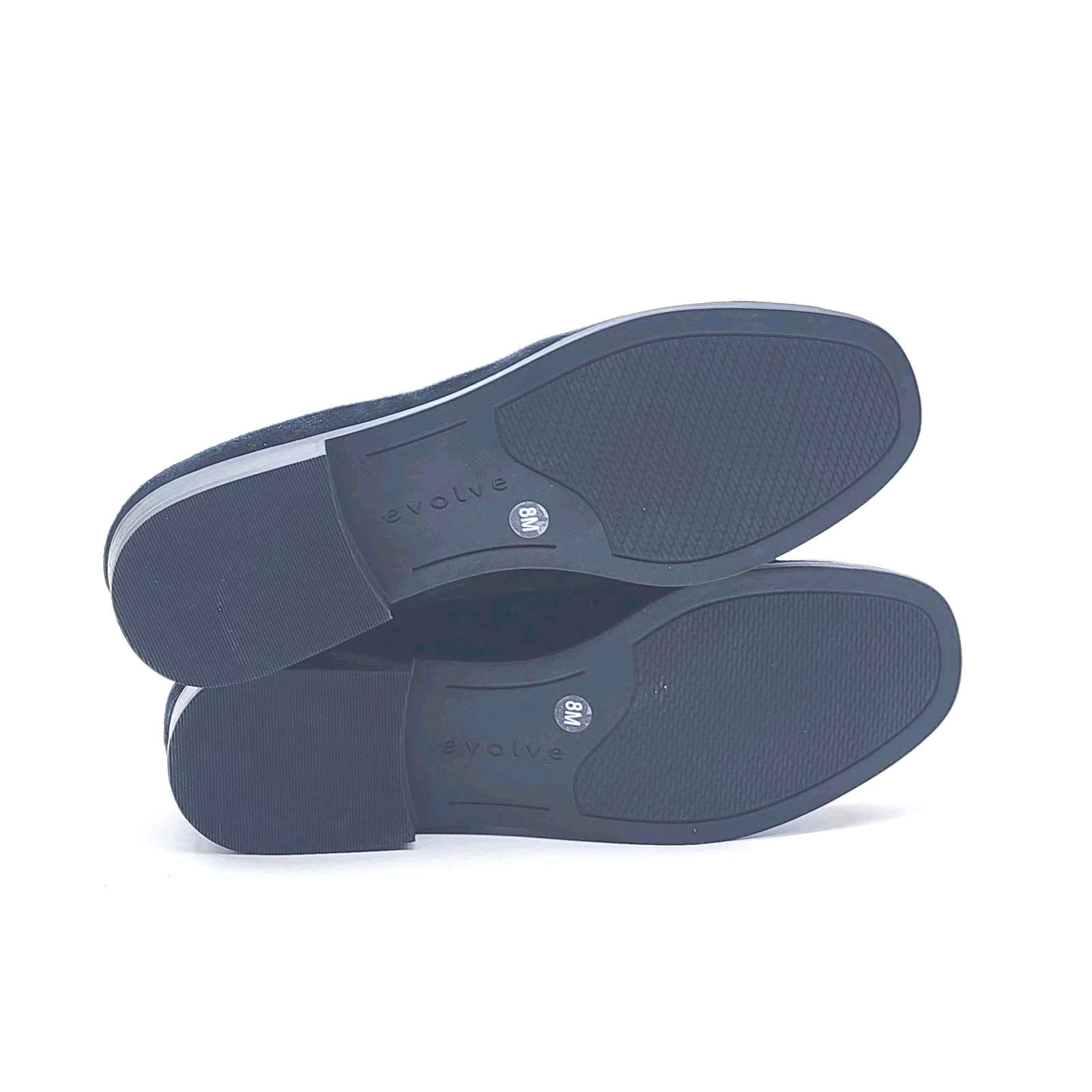 Evolve Easy Spirit Pip8 Women Size 8M Black Suede Loafer Marbled Grosgrain Top