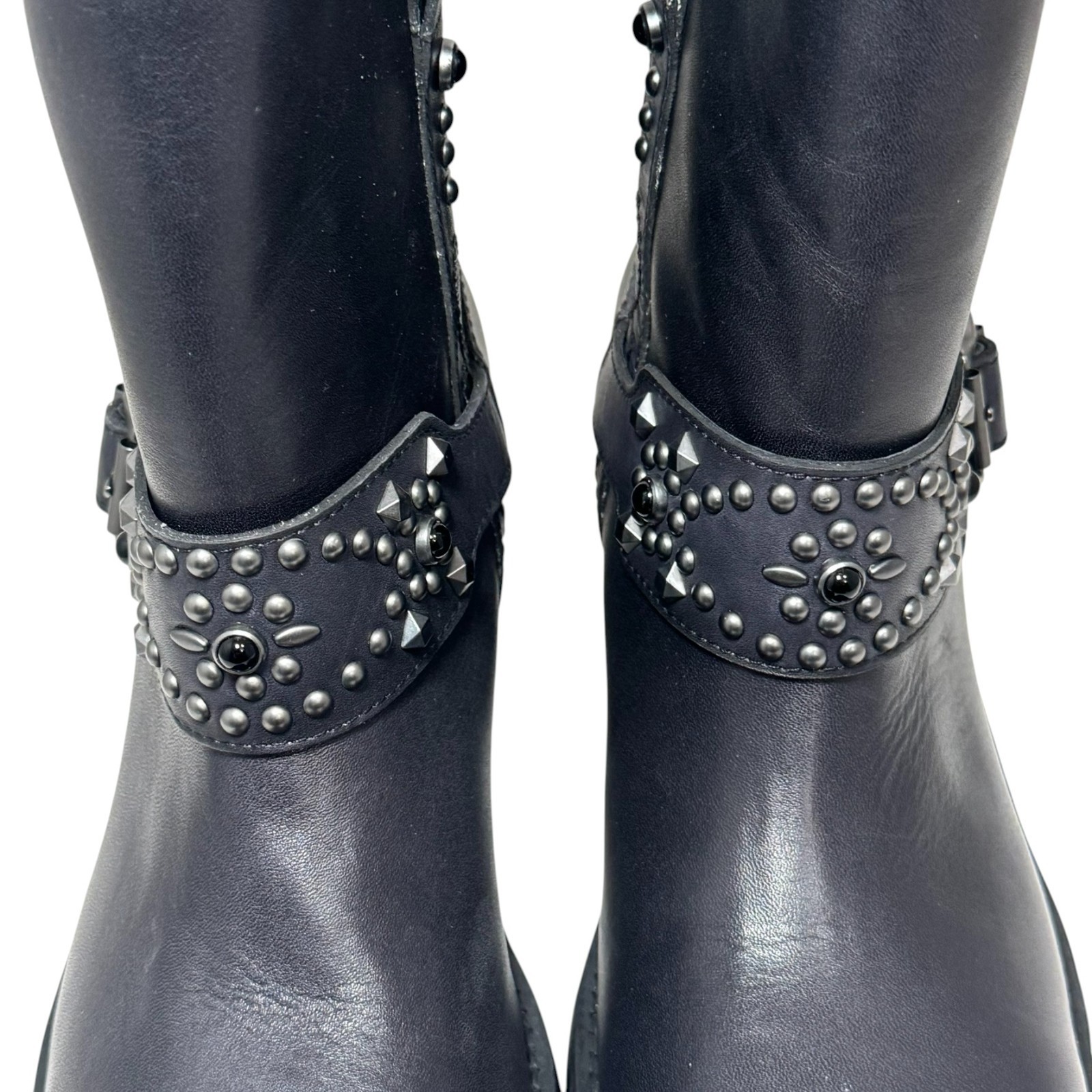 ASH Tequila Studded Moto Engineer Boots Size 39/8.5 – 9 Anthropologie New $360