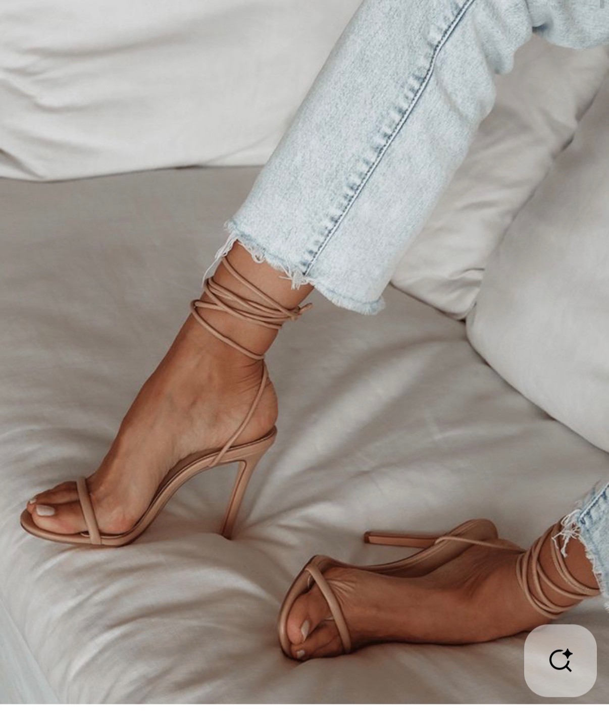 Covet Shoes Chloe Strappy Nude Heels. New with box. Never worn. Size 36.
