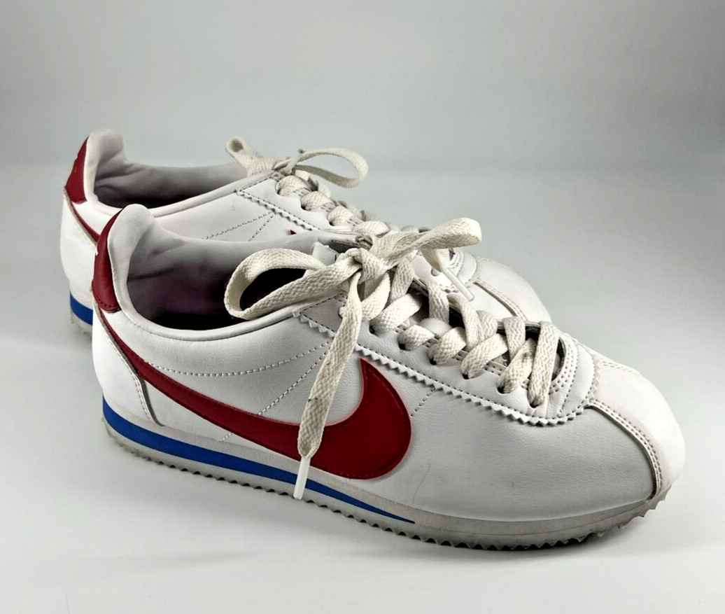 Nike Classic Cortez Swoosh Womens White Varsity Red Sz 7 Forest Gump 807471-103