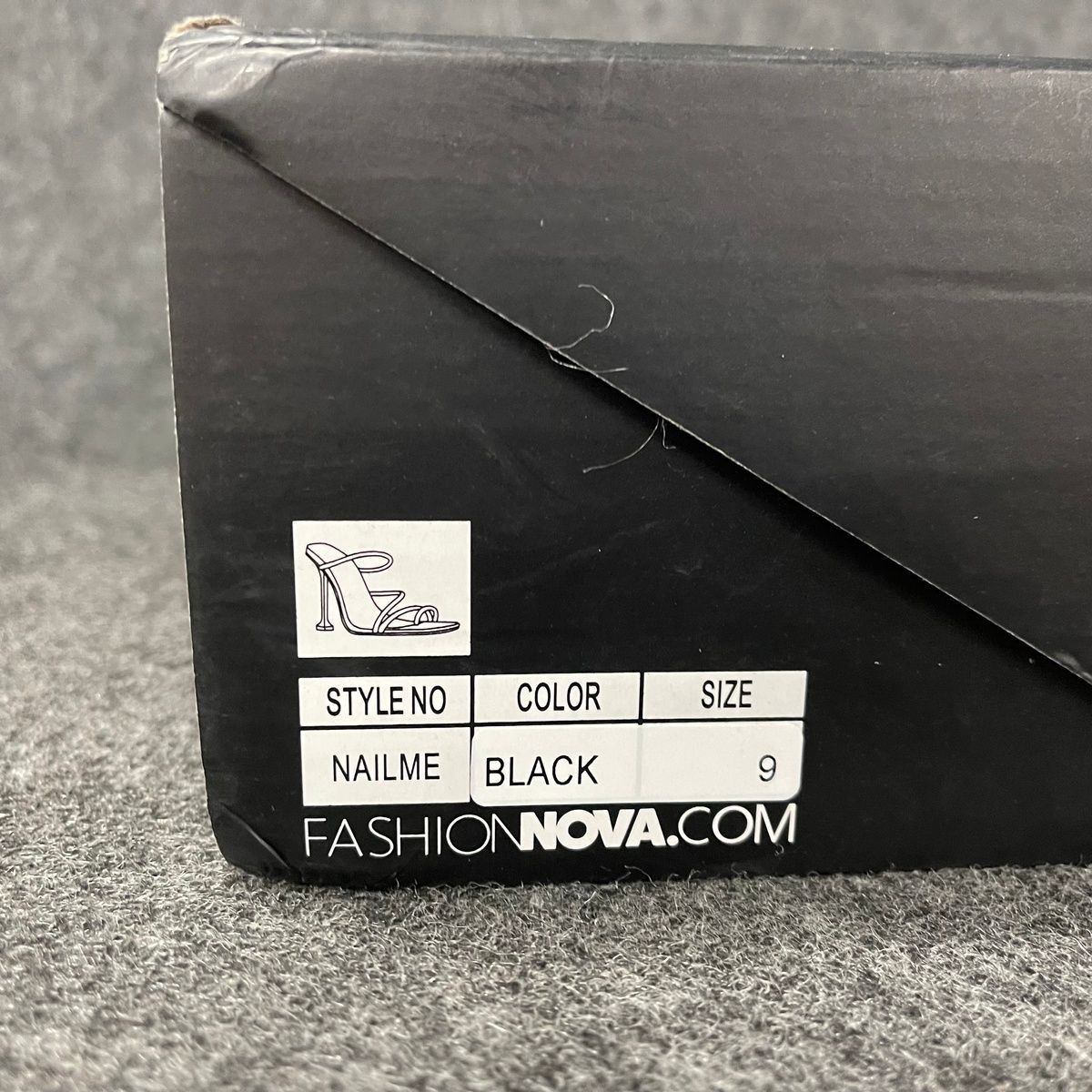 FASHION NOVA Get Over It Heeled Mule Women’s Size 9 Black