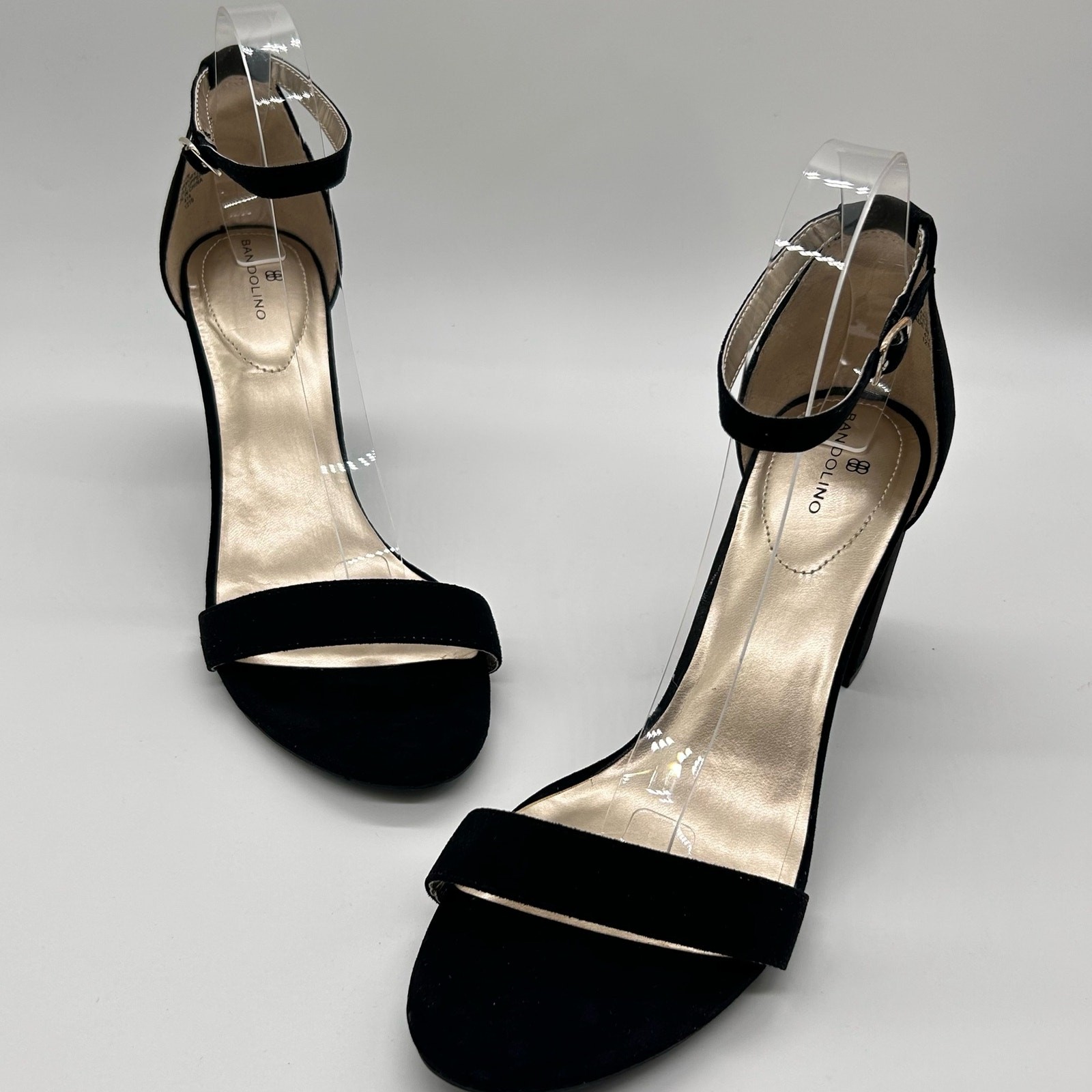 Bandolino Sandals Womens 11M Black Armory Block Heel Dress Sandals NEW