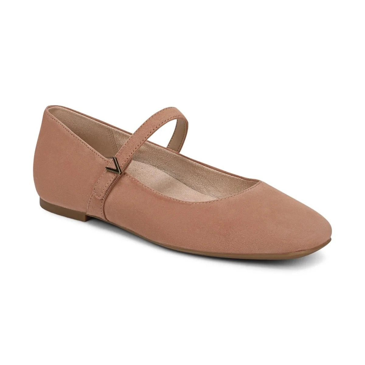NEW VIONIC Size 9 Women’s Alameda Mary Jane Flat – Mocha Mousse Suede Pink