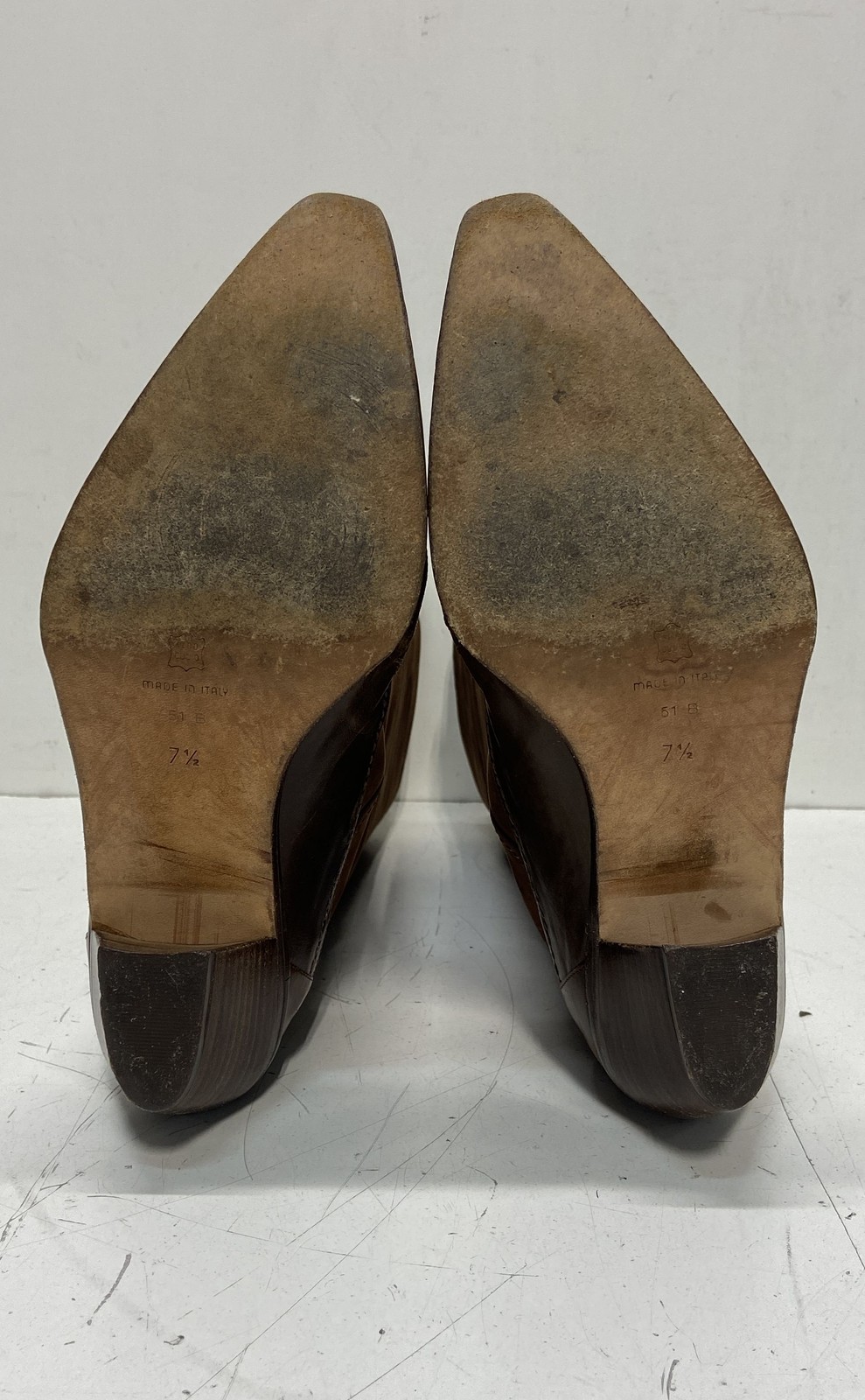 Via Spiga Brown Suede Leather Pointed Toe Knee High Boots Size 7.5