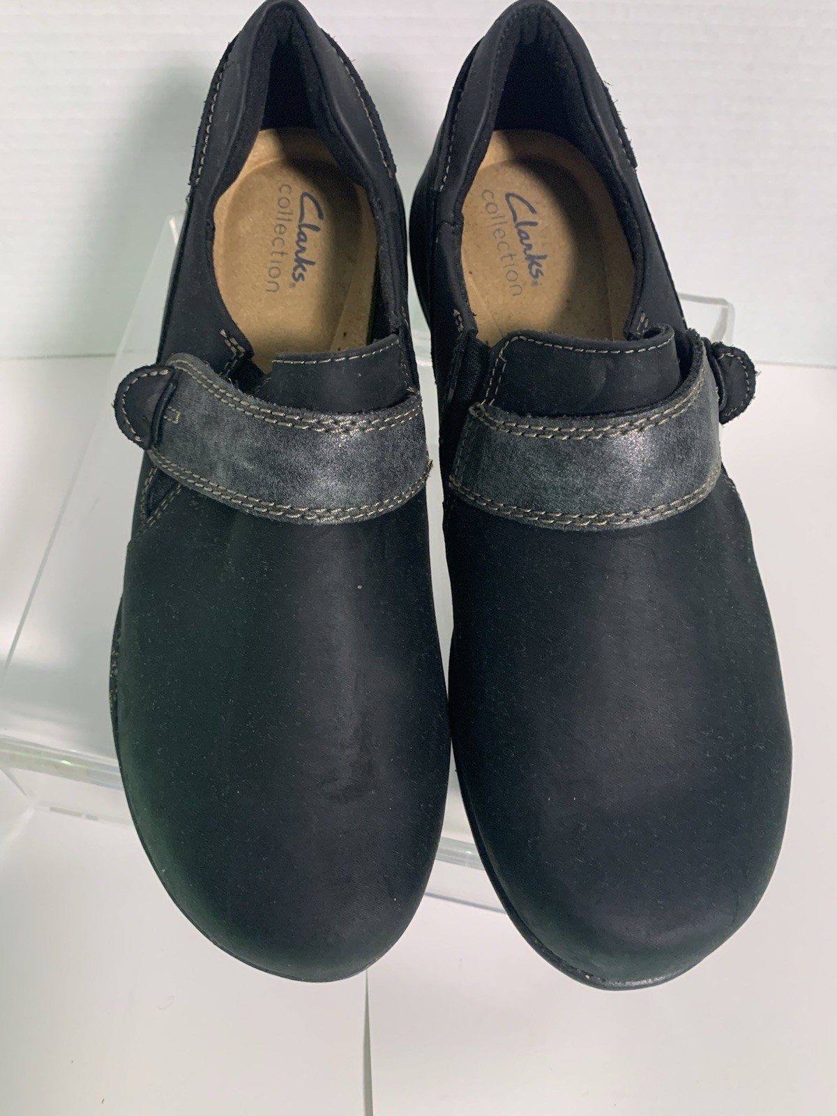Clarks Womens Roseville Dot – Black Loafer US 10, EU 41.5