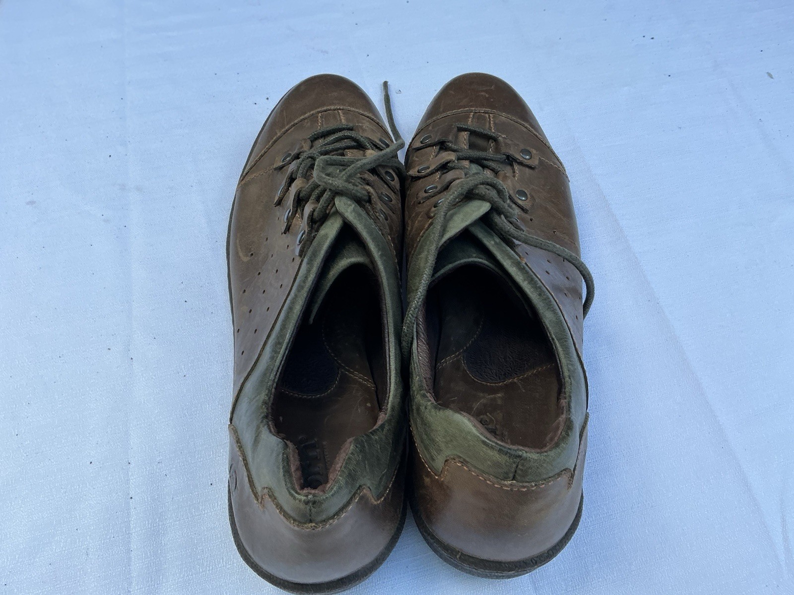 Born Monkeywood Women’s Shoes 11 Brown Leather Stiched Lace Up Casual Rugged