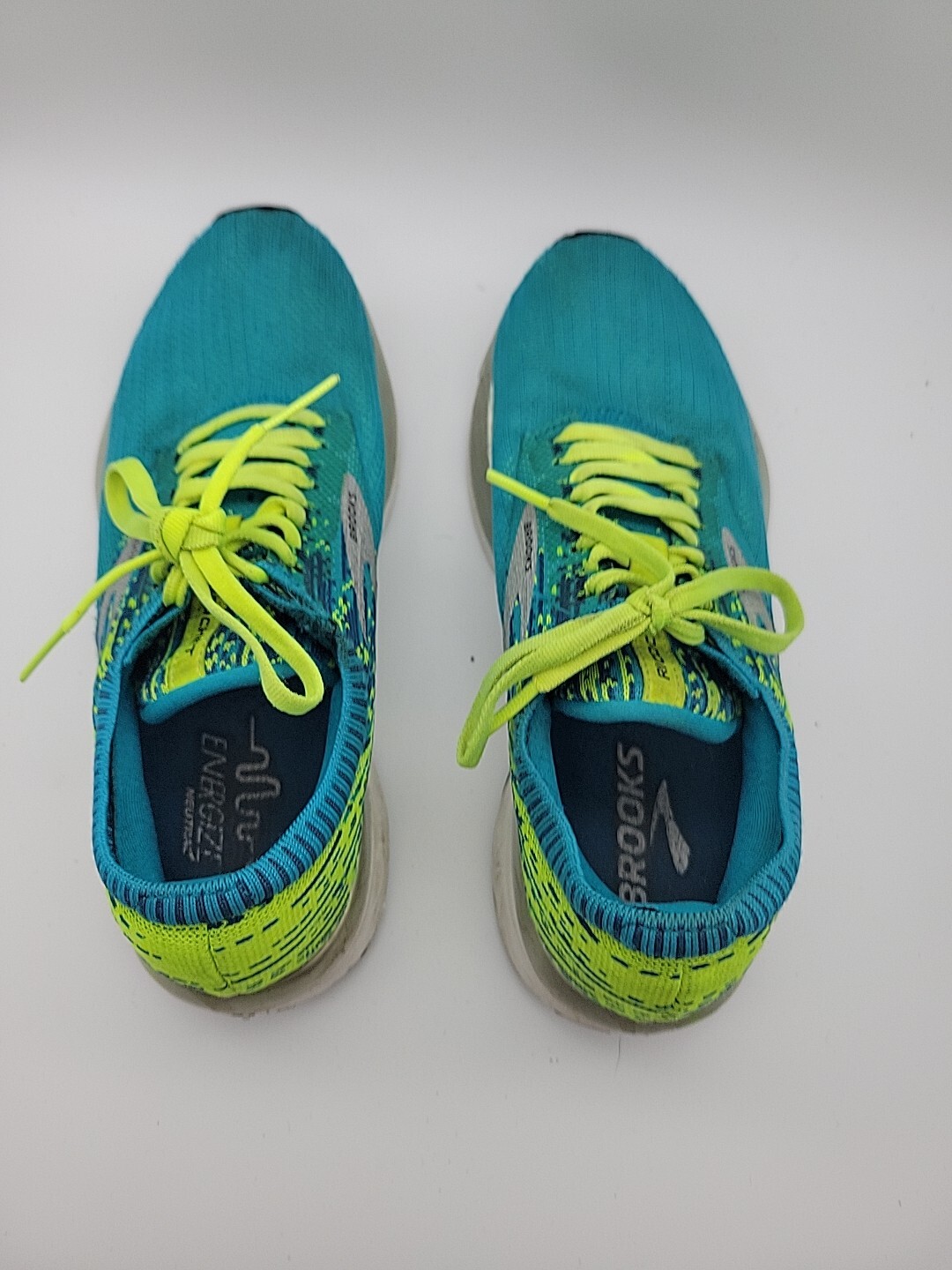 Brooks Womens Ricochet 1202821B430 Blue Green Running Sneakers Shoes Size 7.5 B