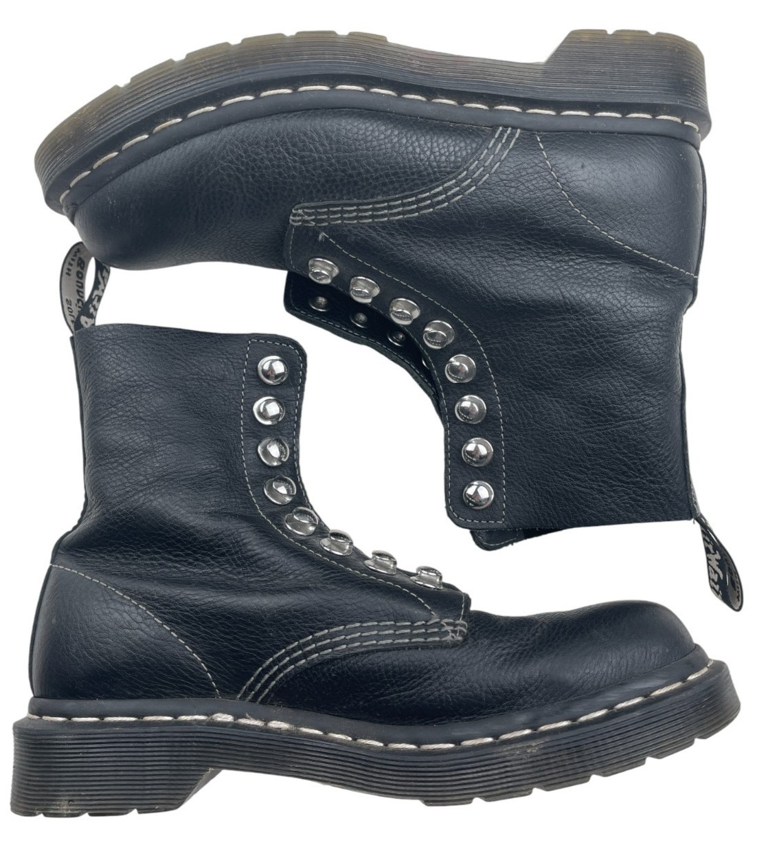 Dr. Martens Pascal 1460 Virginia Black Leather Boots for Women – Size US 7