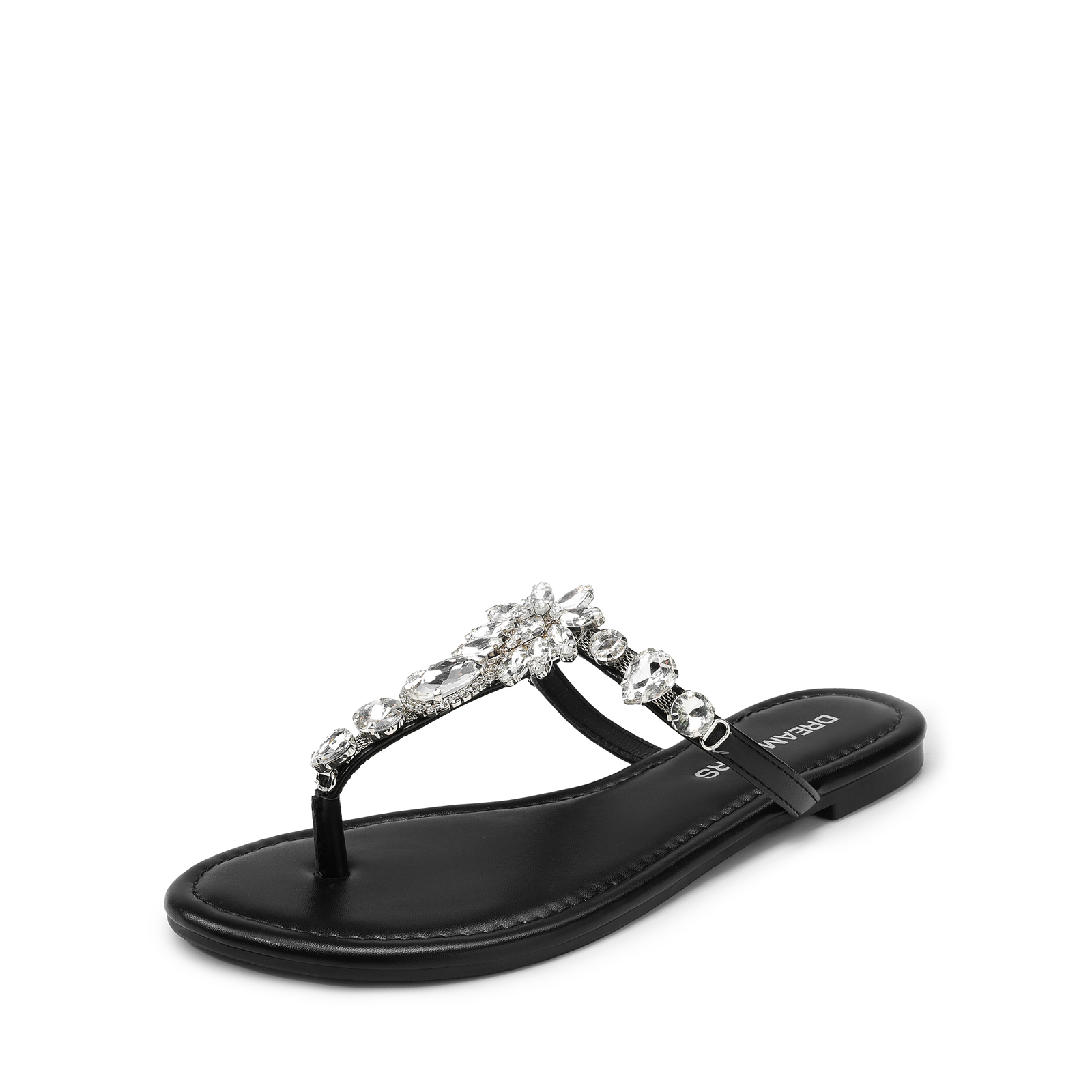 Women Flip Flops Dress Rhinestone T-Strap Thong Sandals for Summers Dress Beach~