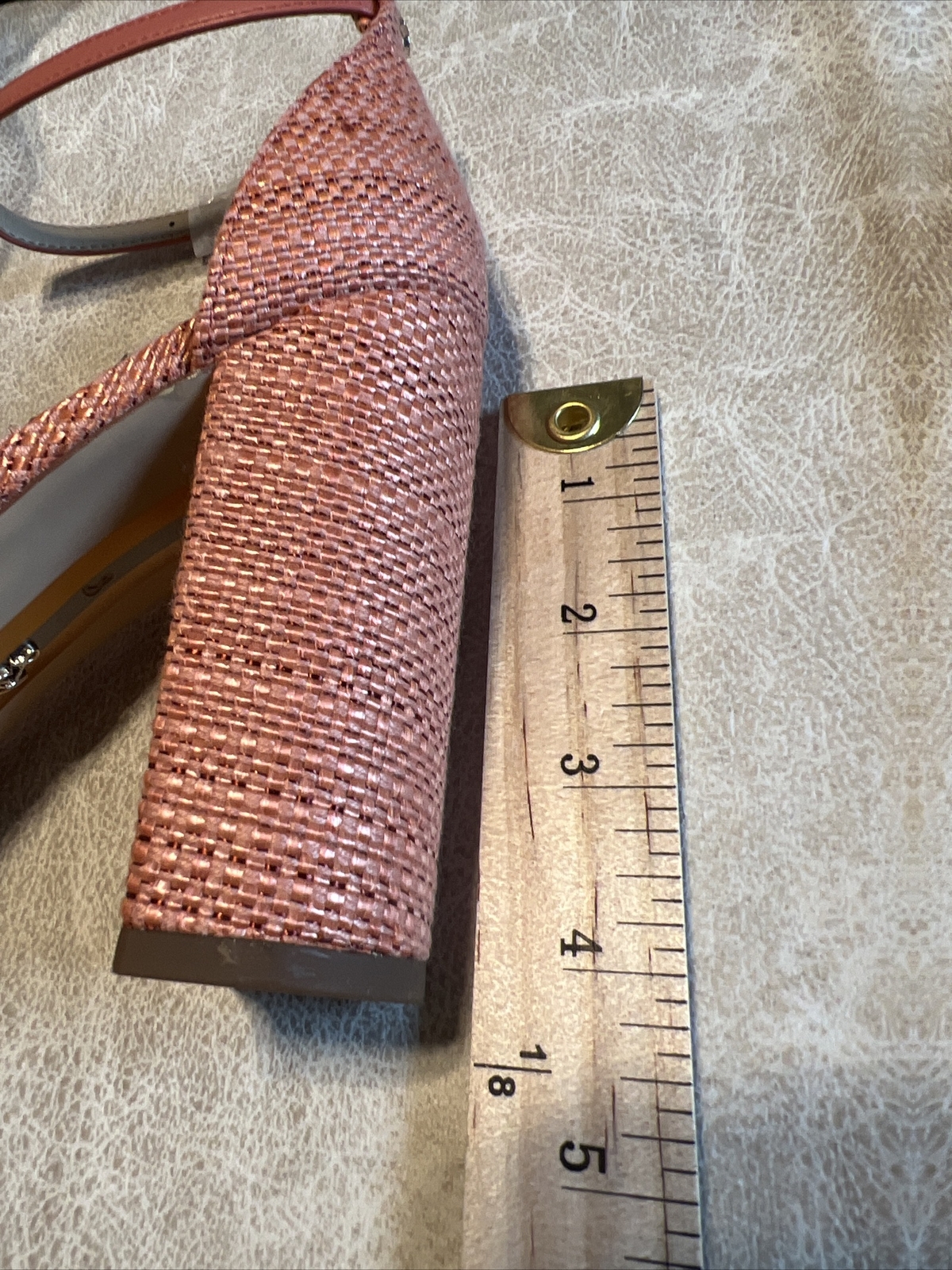 New! Sam Edelman Yaro Perla Peach Heel. Sze 8