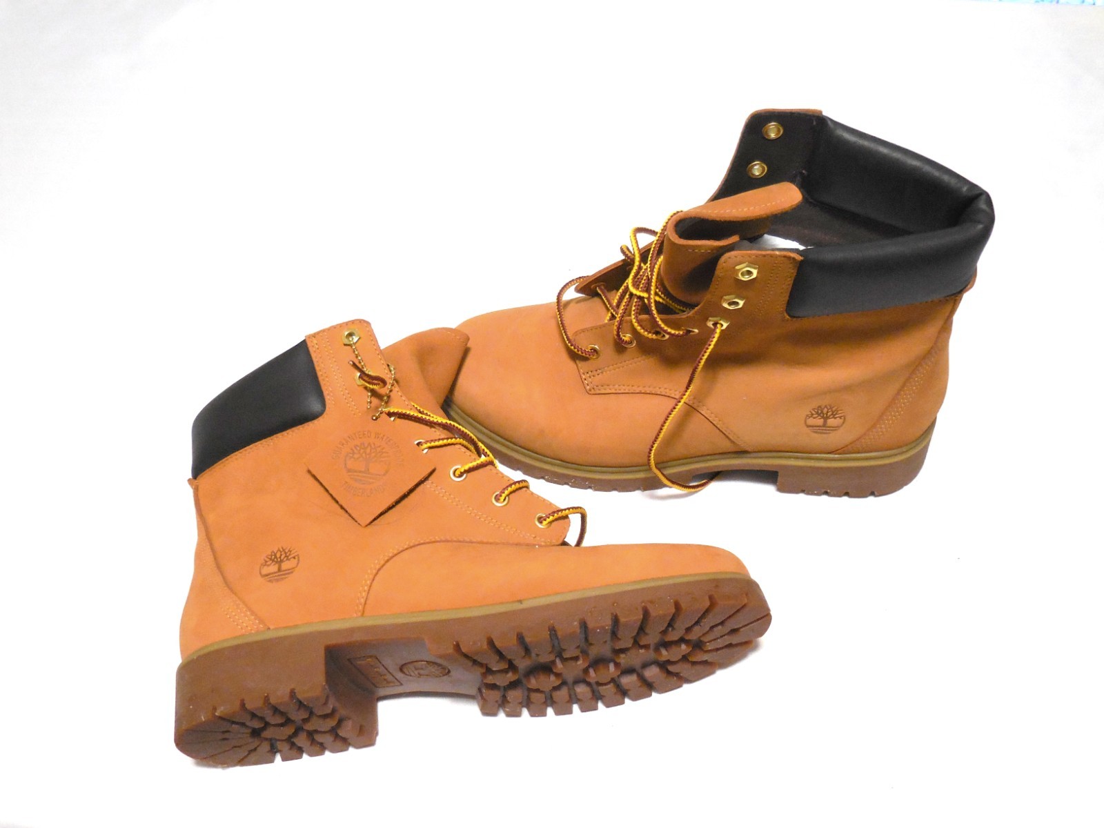 TIMBERLAND Wheat Nubuck JAYNE 6″ WATERPROOF Prima Loft Classic Work Boot 6 US