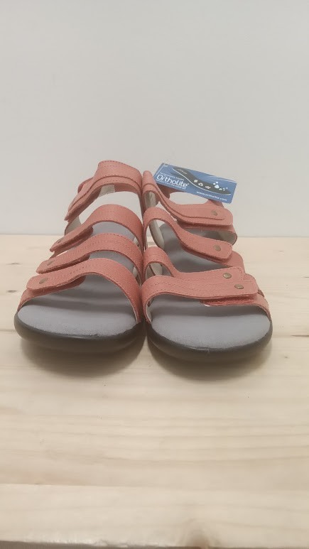NWOB Salmon Leather Womens Propet Sandals Size 6 M
