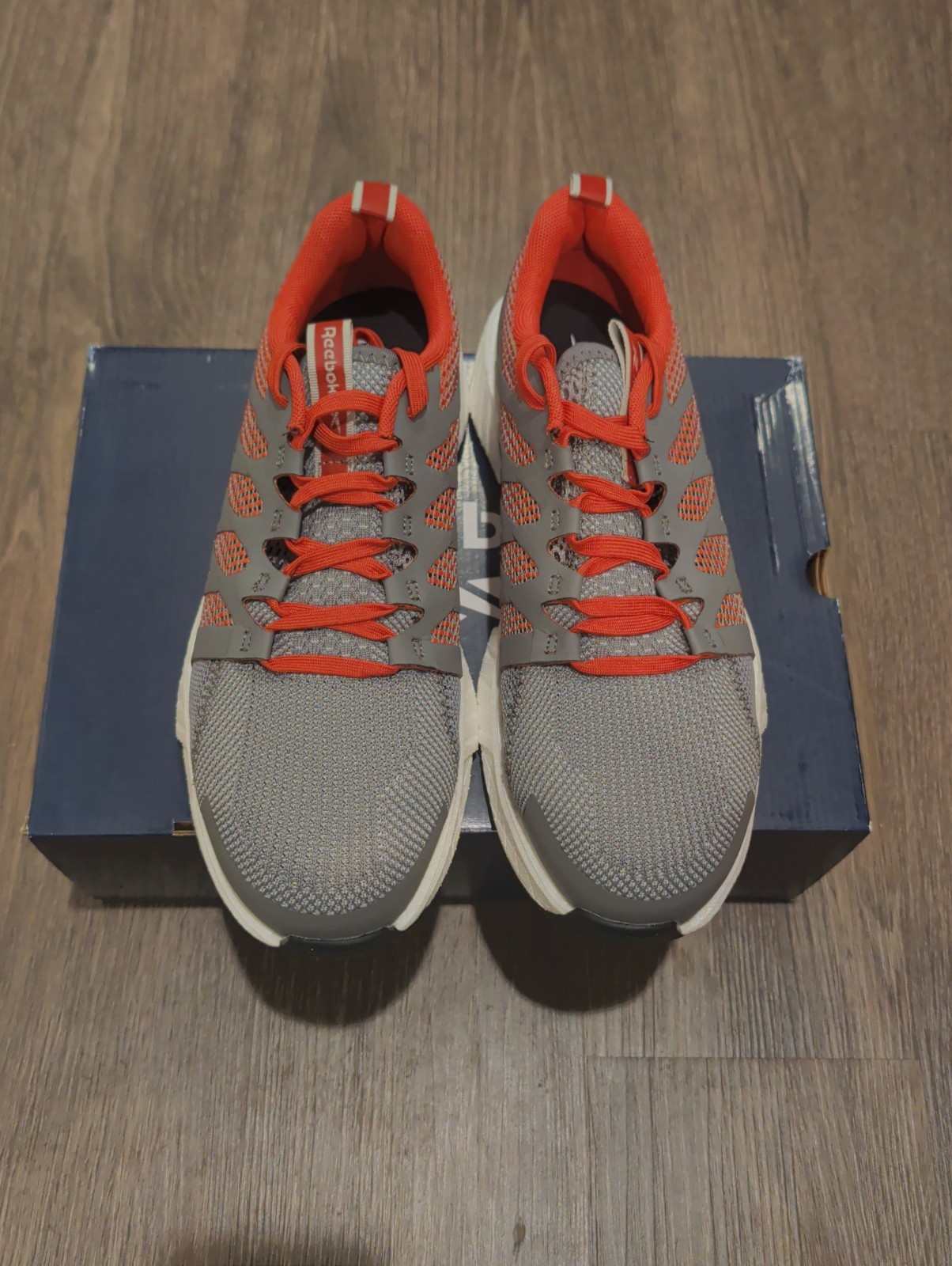 Reebok Fusion Flexweave Work Gray/Red (Pink) Composite Safety Toe Cap W 8.5 NEW