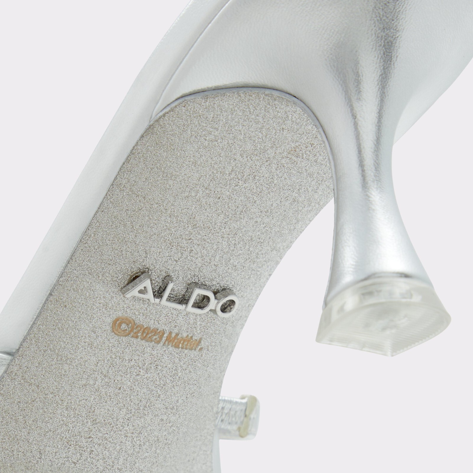 Barbie X Aldo Barbiemule Kitten Heels Silver 5~6~6.5~7~7.5~8~8.5~9~10~11