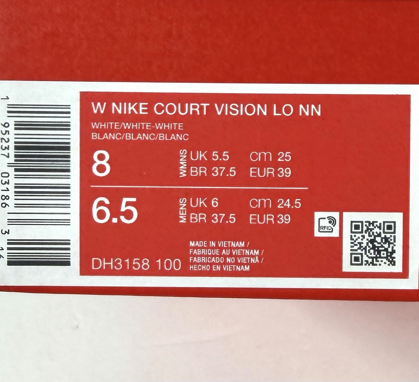 Nike Court Vision Next Nature W Women’s Sneakers Leather Triple White DH3158-100