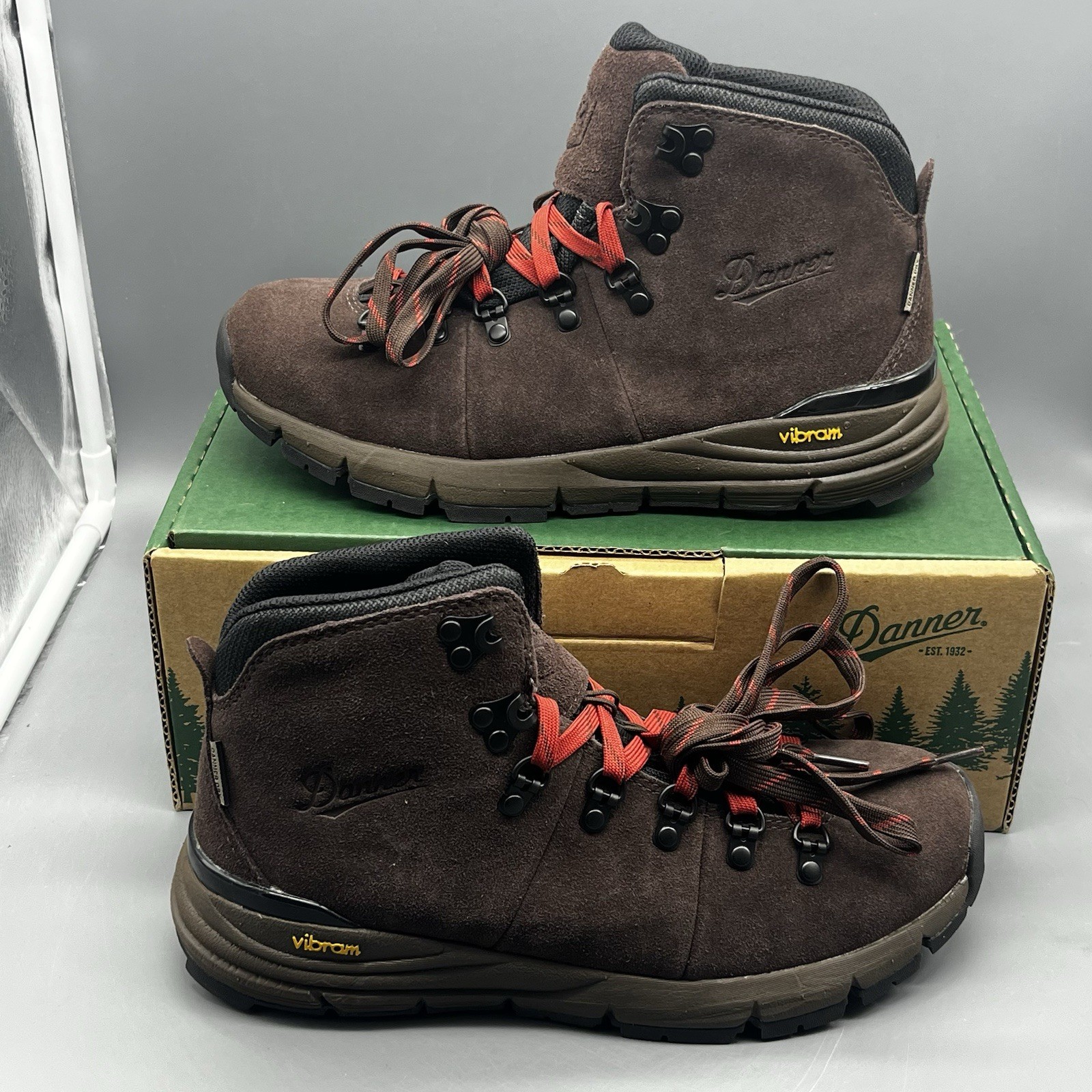 Danner Mountain 600 Womens 8 4.5″ Java Brown Outdoor Trail Hiking Boots TRIED ON