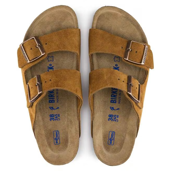 Birkenstock Arizona Mink Suede Leather Sandals Narrow/Wide EU 37-45 With Box