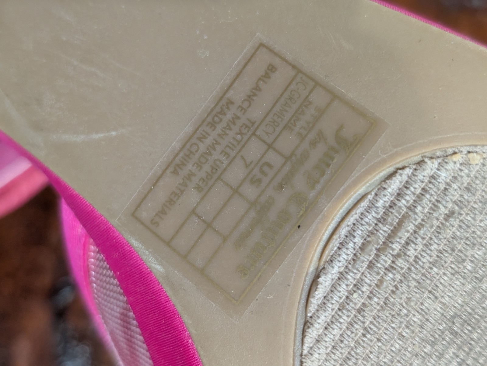 Juicy Couture Pink Platform Strapy Block Heels JC-Gramercy Size 7M
