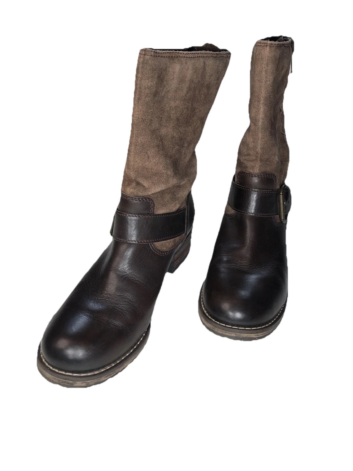 Clarks Majorca Isle brown leather -buckle -Women’s size 8M