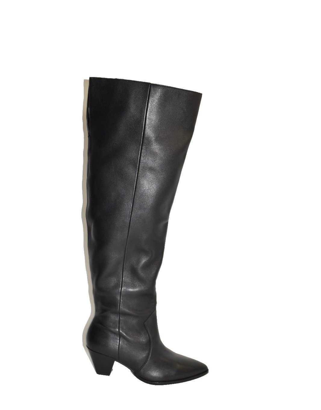 New! Vince Camuto Sewinny2 WC Slouch Black Leather Wide-Calf Size 7.5 OTK DD508