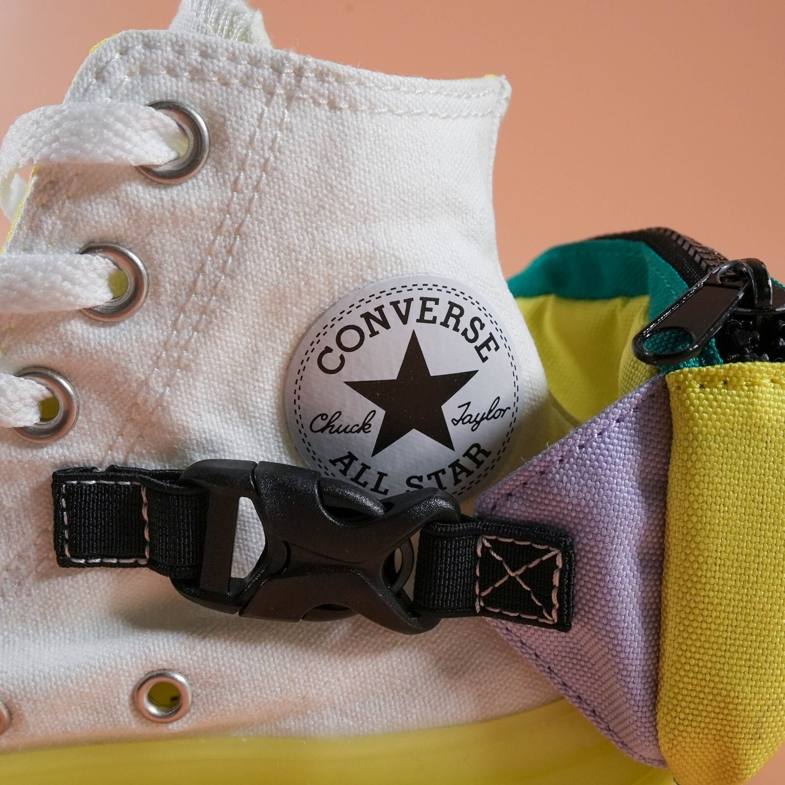 Converse Women’s Chuck Taylor 6 All Star High ‘Buckle Up – White Volt’ Size 6 US