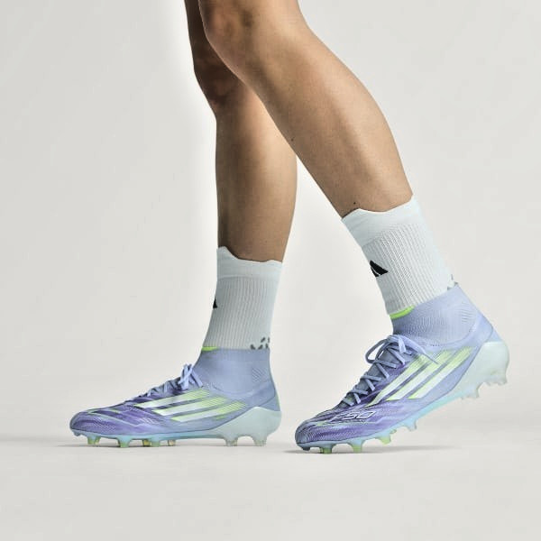 $260 Adidas F50 Sparkfusion Elite Mid FG Soccer Cleats Violet Women’s 8 / Mens 7