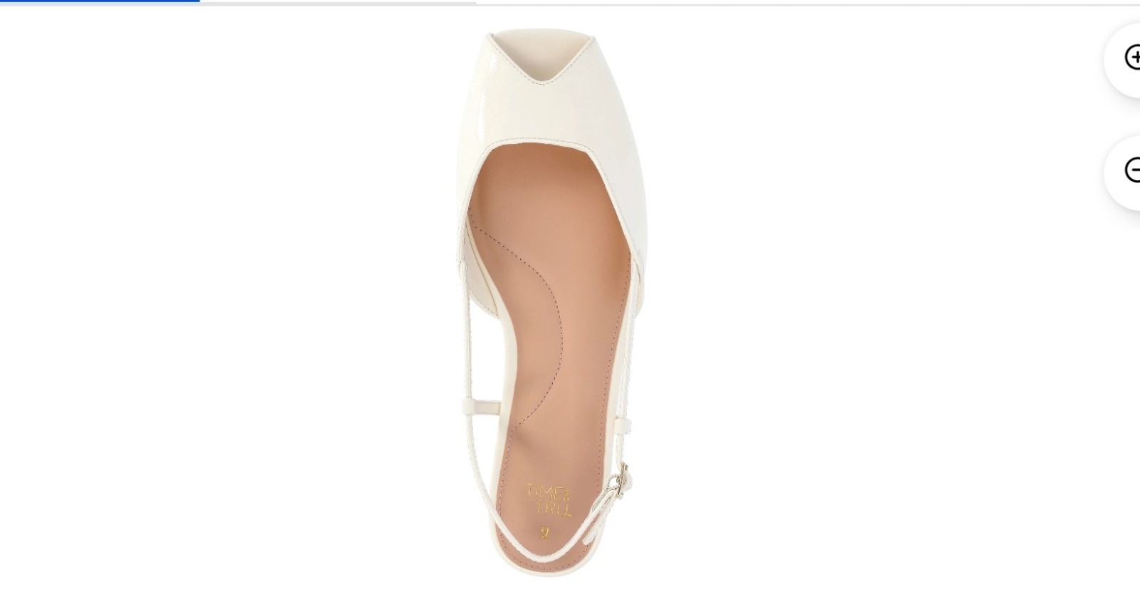 NWT Time and Tru Women’s Peep Toe Slingback Flats – Black / Bone / MultipleSizes