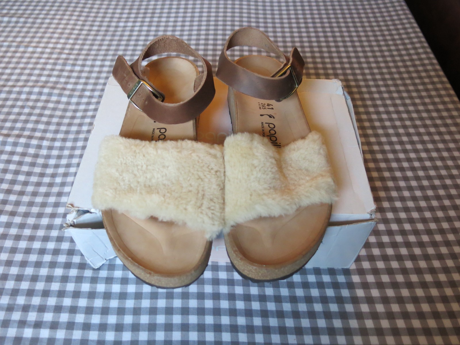 Papillio by Birkenstock Glenda Teddy Shearling eggshell EU 41 US women 10-10.5