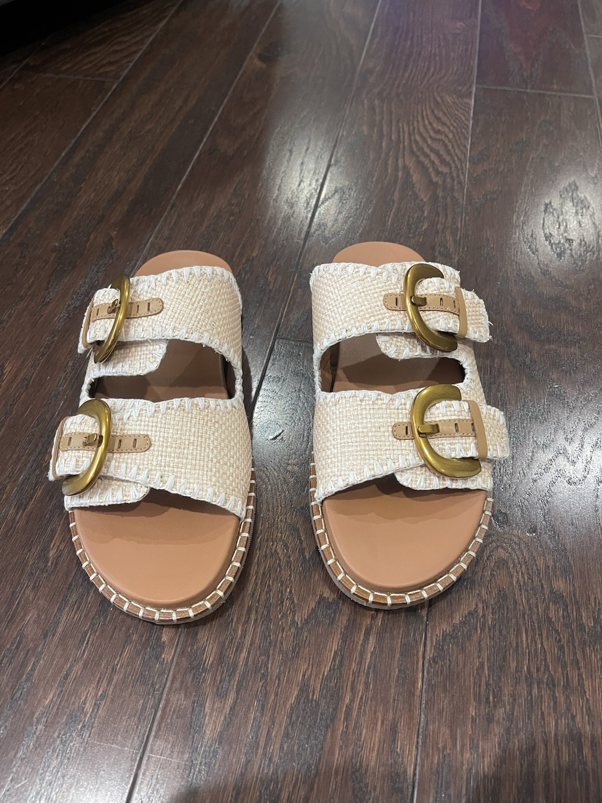 Boden Women Alberta Footbed Natural Sandal Size 40