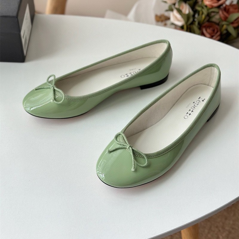 Repetto Ballet Shoes Flats Classic Patent Leather, Soft , Round Head Shoes