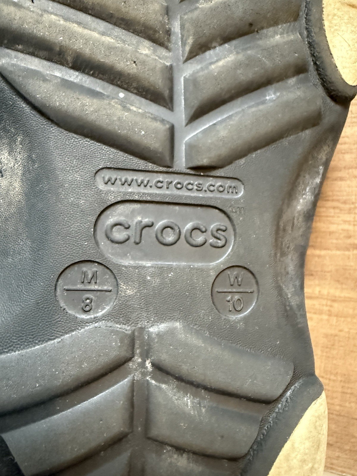 Crocs All Terrain Lined Clogs with Adjustable Heel Strap, W10 M8