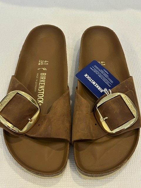 Birkenstock Madrid Big Buckle – Size 41 – Cognac