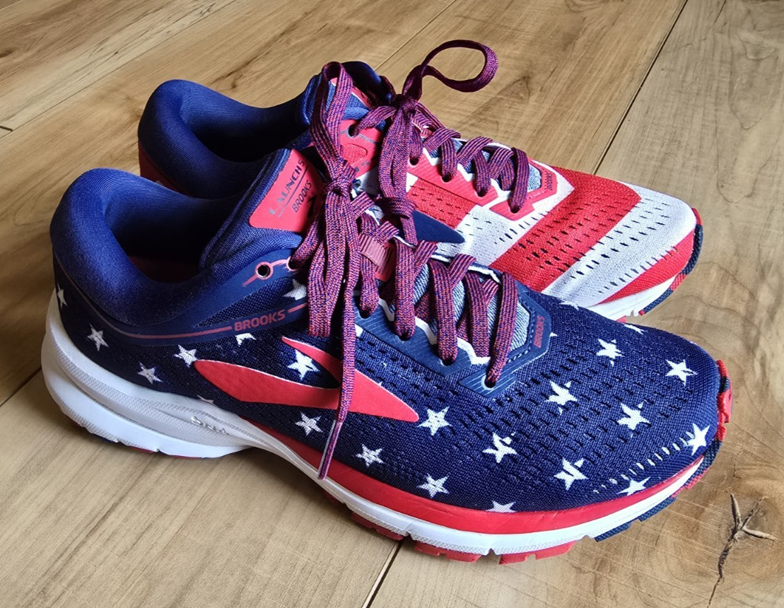 Brooks Launch 5 Victory Stars Stripes 4th USA Women’s Running Shoes sz 7