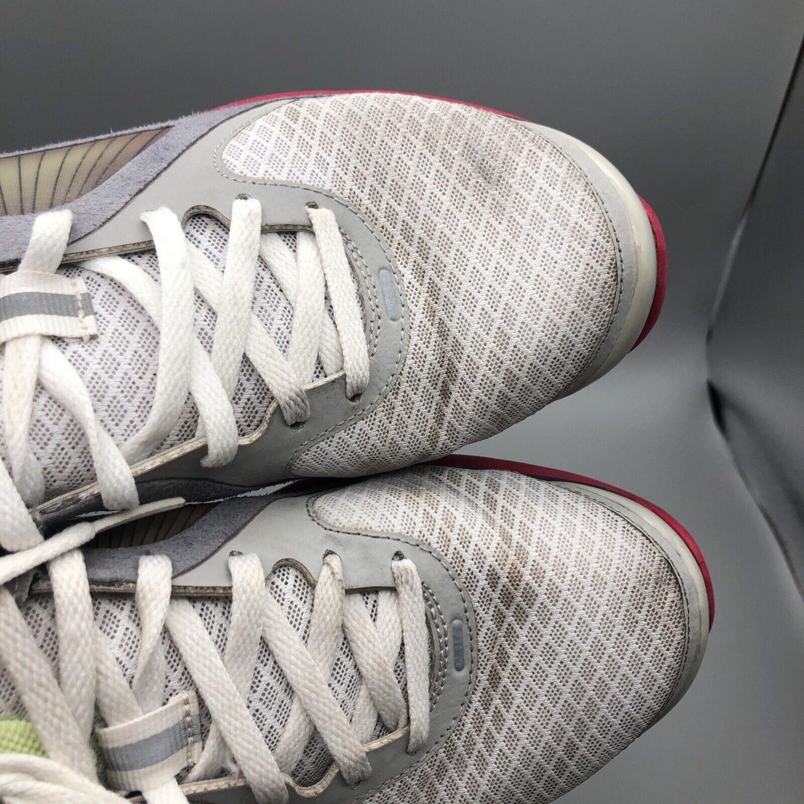 NIKE Lunar Eclipse Flywire Womens Athletic Shoes Grey/Pink 408580-100 Size 8.5